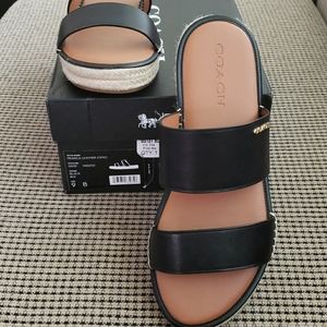 Coach Franca Leather Espadrille